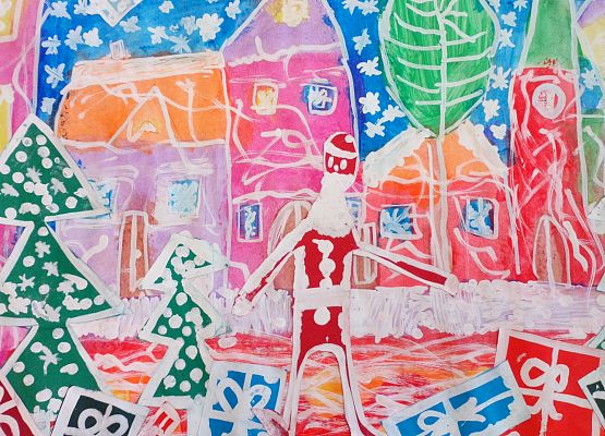 Wyróżnienia w Konkursie Plastycznym "Kartka świąteczna lub stroik" grafika