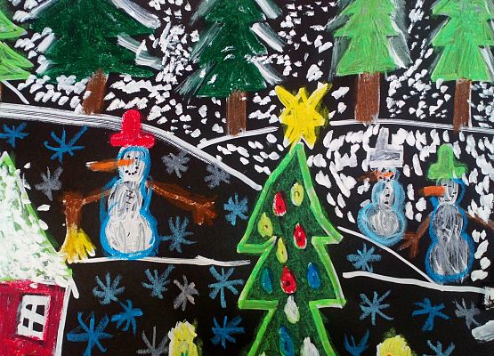 Wyróżnienia w Konkursie Plastycznym "Kartka świąteczna lub stroik" grafika