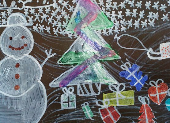 Wyróżnienia w Konkursie Plastycznym "Kartka świąteczna lub stroik" grafika