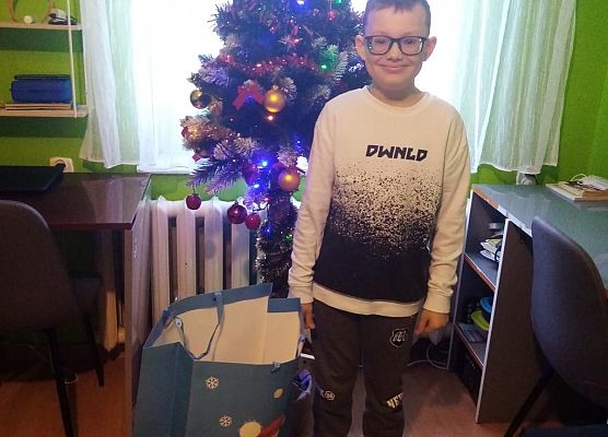 Podziękowanie za zaangażowanie w pomoc dla Dawida grafika