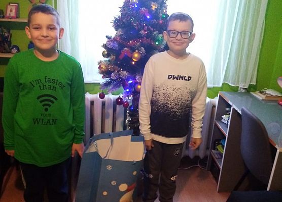 Podziękowanie za zaangażowanie w pomoc dla Dawida grafika