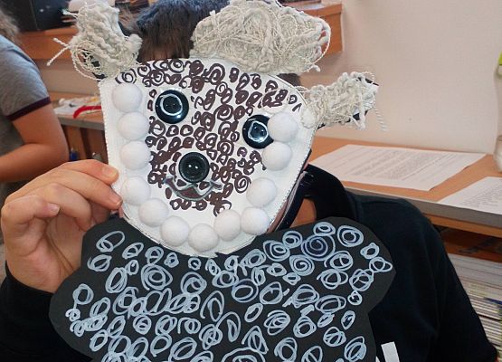 Nagrody w Powiatowym Konkursie Plastycznym "Lęborska Maska Jasełkowa” grafika