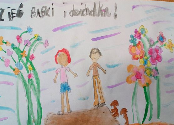 „Babcia Wróżka i Dziadek Król” …w klasie trzeciej grafika