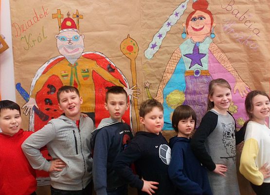 „Babcia Wróżka i Dziadek Król” …w klasie trzeciej grafika