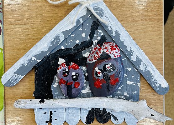 Zimowe obrazki „Złotych rączek” grafika