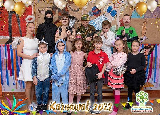 Karnawałowa sesja foto - kl. 2b grafika