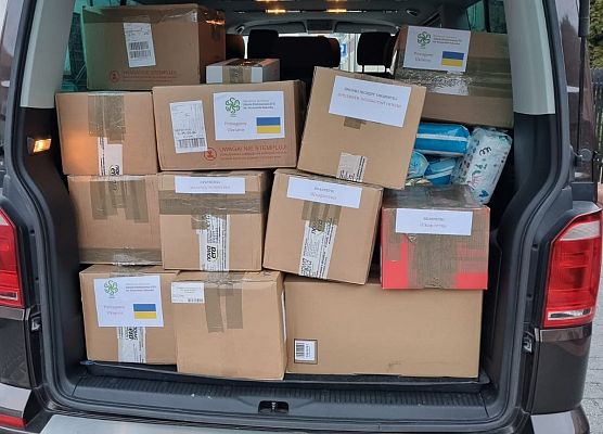 Podziękowanie za zaangażowanie w pomoc dla potrzebujących na Ukrainie grafika