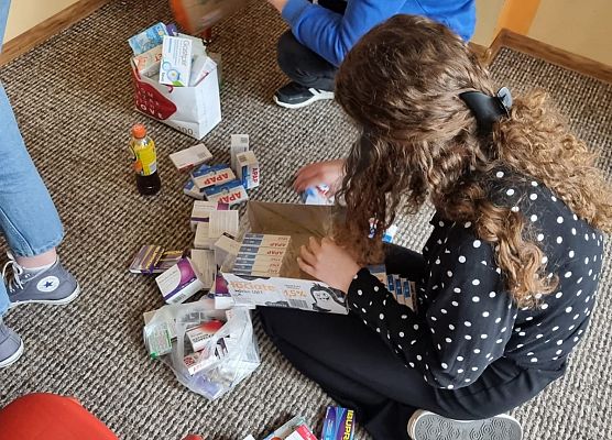 Podziękowanie za zaangażowanie w pomoc dla potrzebujących na Ukrainie grafika