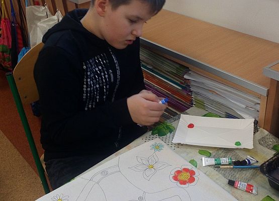 Dzień Kobiet w klasie trzeciej  grafika