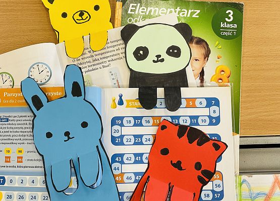 Złote rączki - zakładki do książek grafika