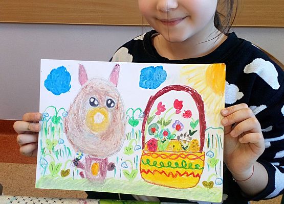 Malujemy kartki wielkanocne na kółku plastycznym grafika