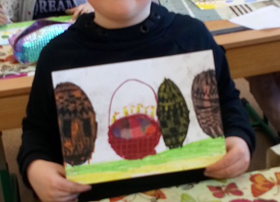 Malujemy kartki wielkanocne na kółku plastycznym grafika