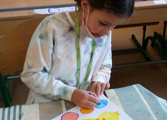 Malujemy kartki wielkanocne na kółku plastycznym grafika