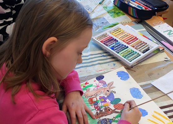 Malujemy kartki wielkanocne na kółku plastycznym grafika