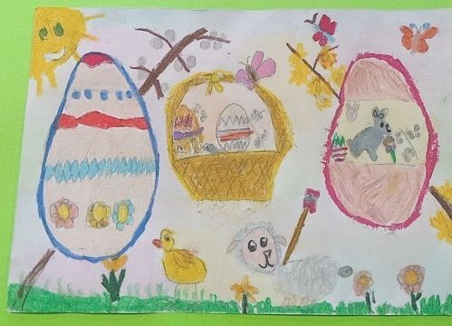 Nagrody w Powiatowym Konkursie Plastycznym „Pisanka lub stroik wielkanocny” grafika