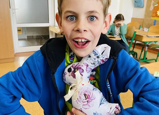 Wielkanocne zajączki Złotych Rączek grafika