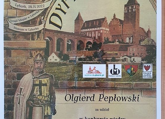 Gminny konkurs wiedzy o zamkach gotyckich grafika
