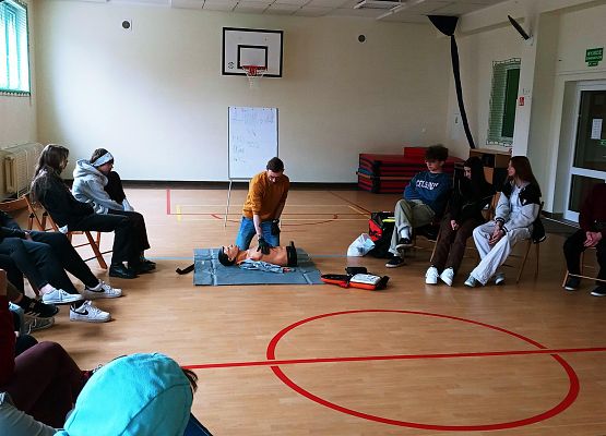 Zajęcia z pierwszej pomocy grafika