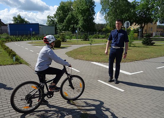 Egzamin na kartę rowerową grafika