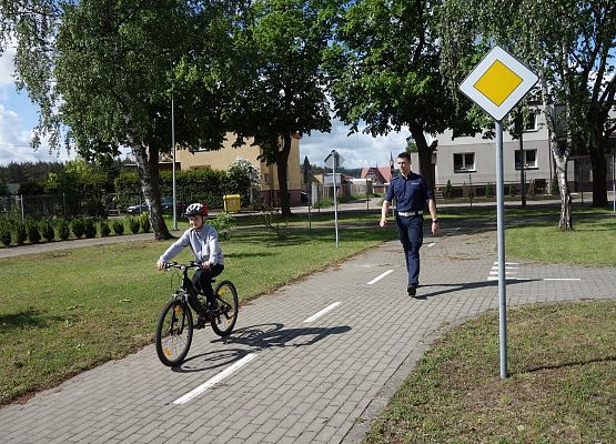 Egzamin na kartę rowerową grafika