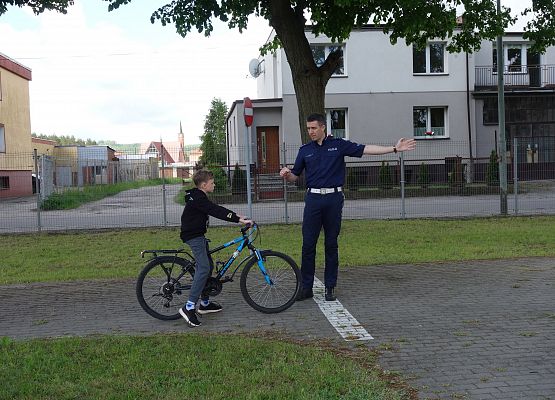 Egzamin na kartę rowerową grafika