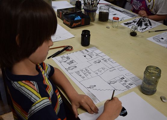 Warsztaty plastyczne w MDK-u grafika