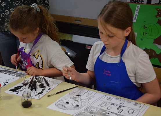 Warsztaty plastyczne w MDK-u grafika