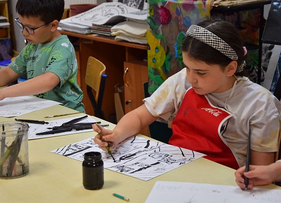 Warsztaty plastyczne w MDK-u grafika