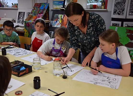 Warsztaty plastyczne w MDK-u grafika