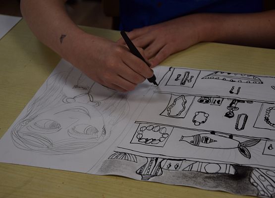 Warsztaty plastyczne w MDK-u grafika