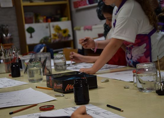 Warsztaty plastyczne w MDK-u grafika