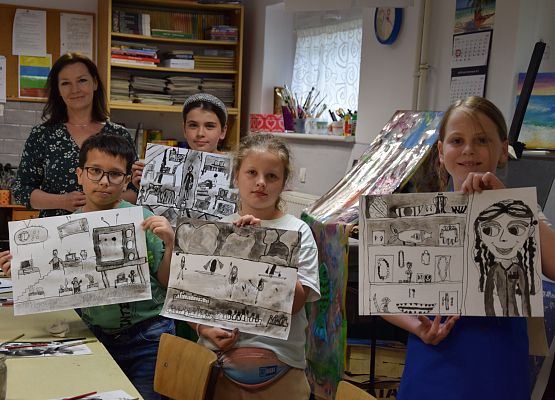 Warsztaty plastyczne w MDK-u grafika