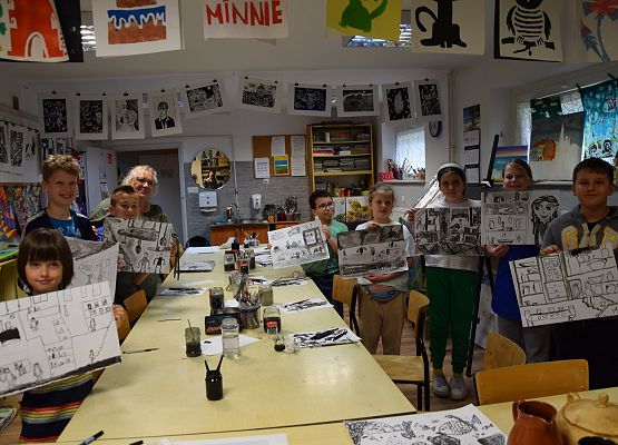 Warsztaty plastyczne w MDK-u grafika