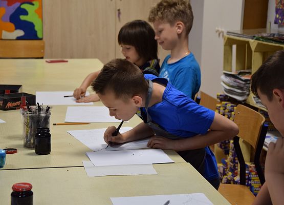 Warsztaty plastyczne w MDK-u grafika