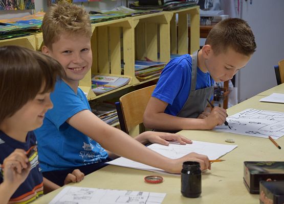 Warsztaty plastyczne w MDK-u grafika