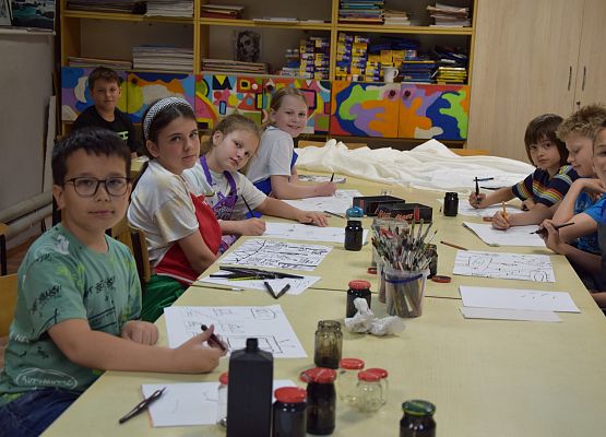 Warsztaty plastyczne w MDK-u grafika