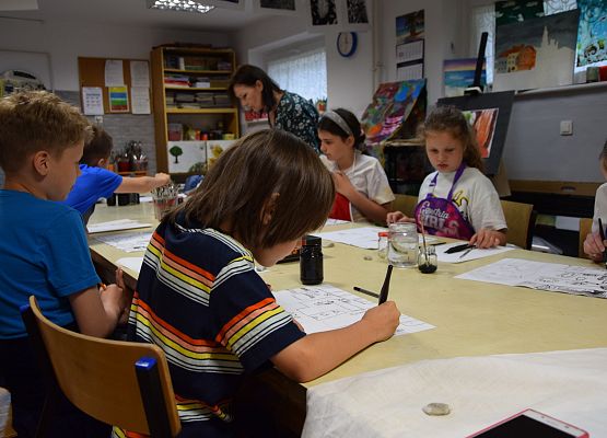 Warsztaty plastyczne w MDK-u grafika