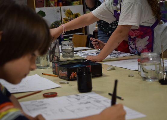 Warsztaty plastyczne w MDK-u grafika