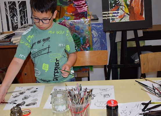 Warsztaty plastyczne w MDK-u grafika