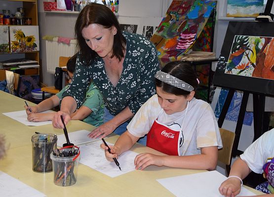 Warsztaty plastyczne w MDK-u grafika