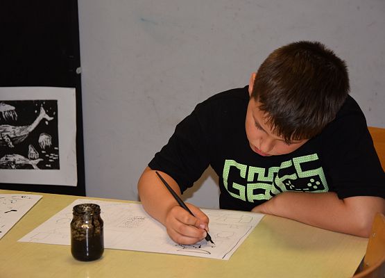 Warsztaty plastyczne w MDK-u grafika