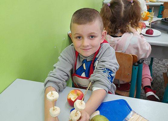 "Witaminkowe jeżyki” w klasie pierwszej grafika