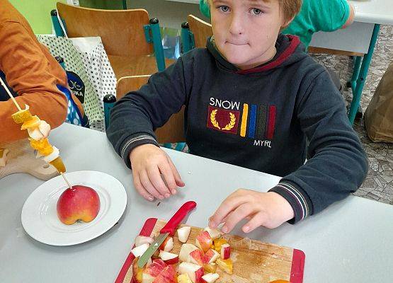 "Witaminkowe jeżyki” w klasie pierwszej grafika