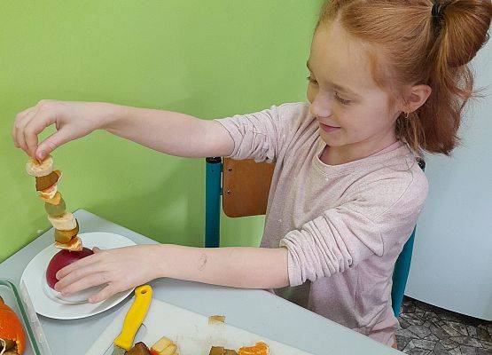 "Witaminkowe jeżyki” w klasie pierwszej grafika