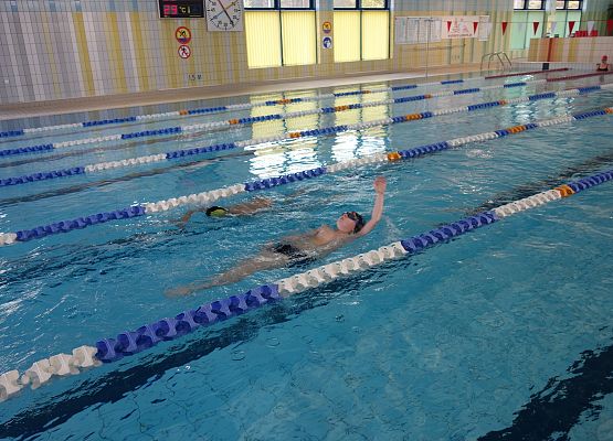 Zajęcia na basenie klas I – III grafika