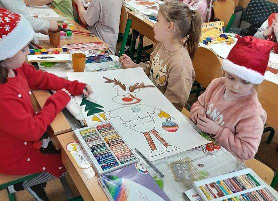 Mikołajkowe zajęcia w klasie pierwszej - fotorelacja grafika