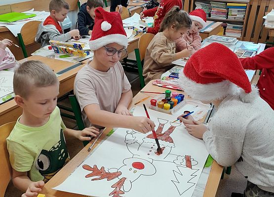 Mikołajkowe zajęcia w klasie pierwszej - fotorelacja grafika