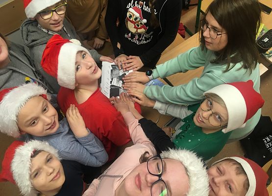 Mikołajki w kl.5 grafika