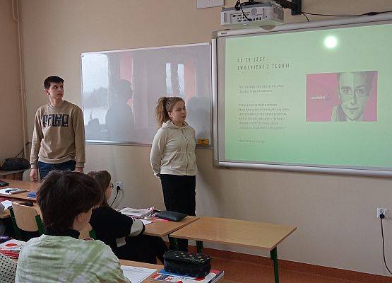 Spotkanie z uczniami z PCE grafika