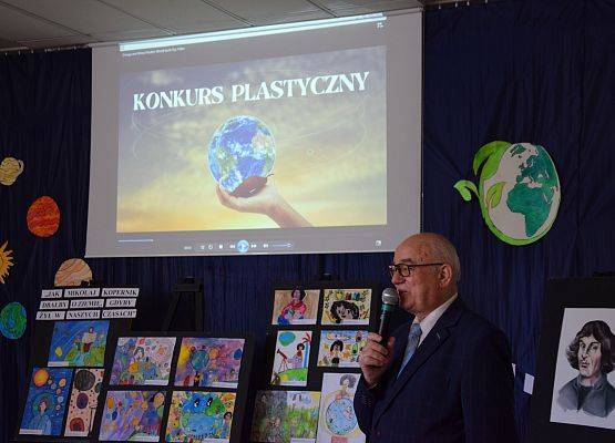 Wyniki konkursu plastycznego "Jak Mikołaj Kopernik dbałby o ziemię, gdyby żył w naszych czasach" grafika